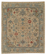 HERAT SNOW POPPY SHEARED, a hand knotted rug designed by Tufenkian Artisan Carpets.