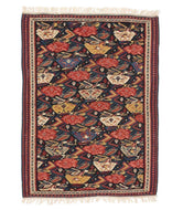 Antique Fine Senneh Kilim is a hand knotted rug