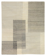 SKETCH PAD WHITE/BLACK, a hand knotted rug designed by Tufenkian Artisan Carpets.