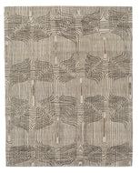 RETRO TRACE WHITE CHOCOLATE, a hand knotted rug designed by Tufenkian Artisan Carpets.