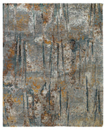 LUMINANCE RUSTY SLATE, a hand knotted rug designed by Tufenkian Artisan Carpets.