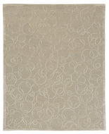 RINGLETS PEWTER, a hand knotted rug designed by Tufenkian Artisan Carpets.