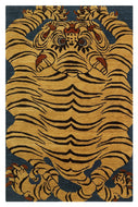 BIG BOY BLUE/YELLOW, a hand knotted rug designed by Tufenkian Artisan Carpets.