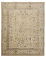 LANARK IVORY GREY, a hand knotted rug designed by Tufenkian Artisan Carpets.