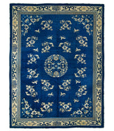 ANTIQUE CHINESE PEKING, BLUE DRAGON BORDER