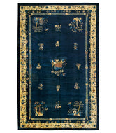 ANTIQUE CHINESE PEKING, NAVY