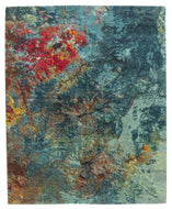 ATLANTIS AQUA, a hand knotted rug designed by Tufenkian Artisan Carpets.