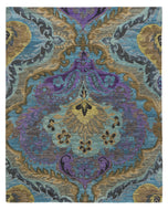 GALATEA TURQUOISE VIOLET, a hand knotted rug designed by Tufenkian Artisan Carpets.