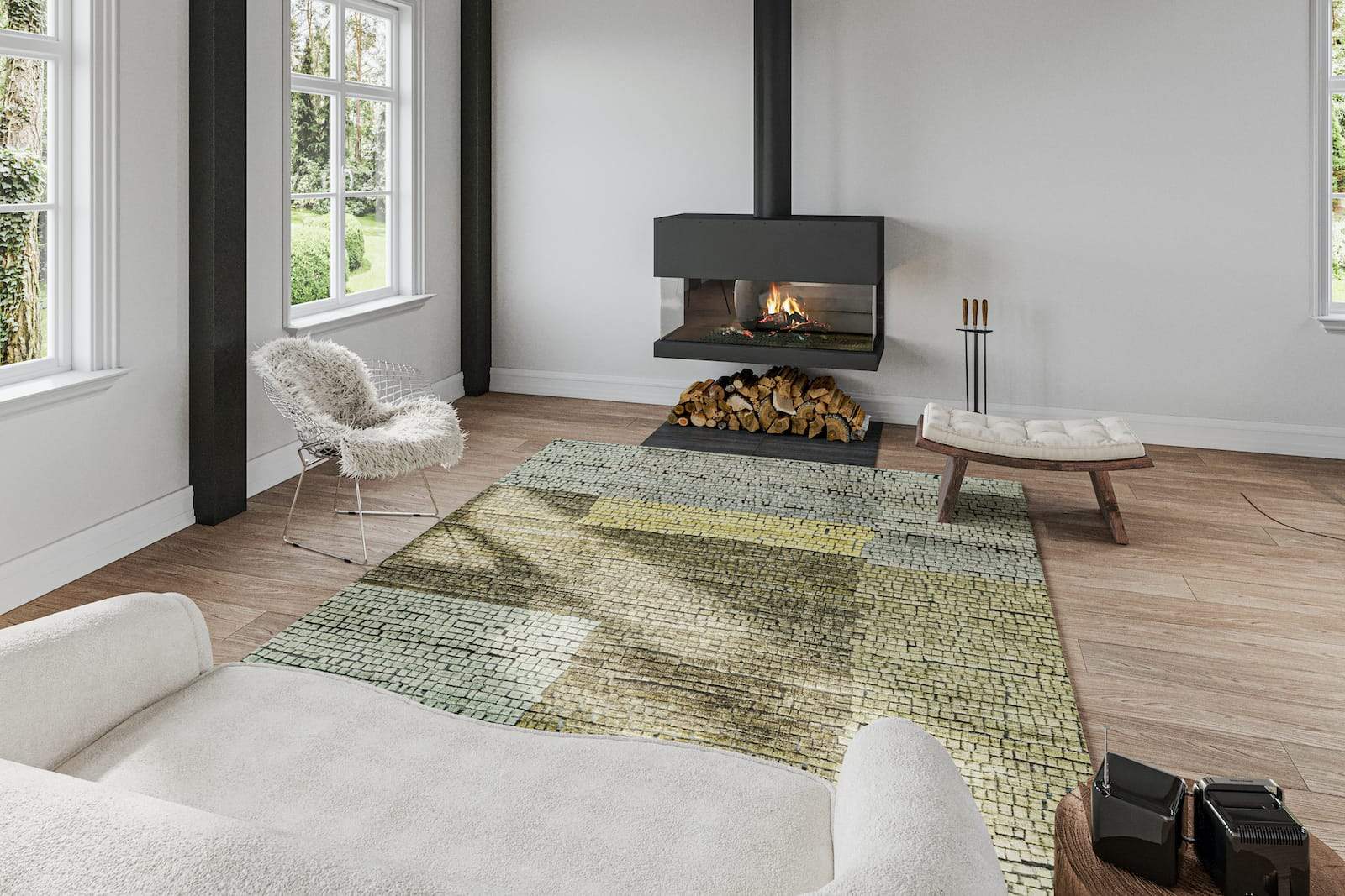 ADAMENTO OLIVE Products Tufenkian Artisan Carpets Lifestyle room-image