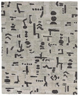 Bakuba Grey Black, a hand knotted rug designed by Tufenkian Artisan Carpets.