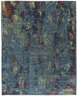 CITY LIGHTS II BLUE an abstract rug design by Tufenkian Artisan Carpets