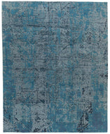 CITY LIGHTS AQUA, a hand knotted rug designed by Tufenkian Artisan Carpets.