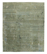 CITY LIGHTS LICHEN BLUE, a hand knotted rug designed by Tufenkian Artisan Carpets.