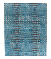 Crescendo Cerulean 8x10, a hand knotted rug by Tufenkian Artisan Carpets