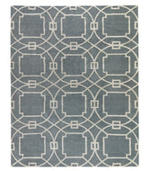 Cloister Slate is a grey hand knotted rug by Tufenkian