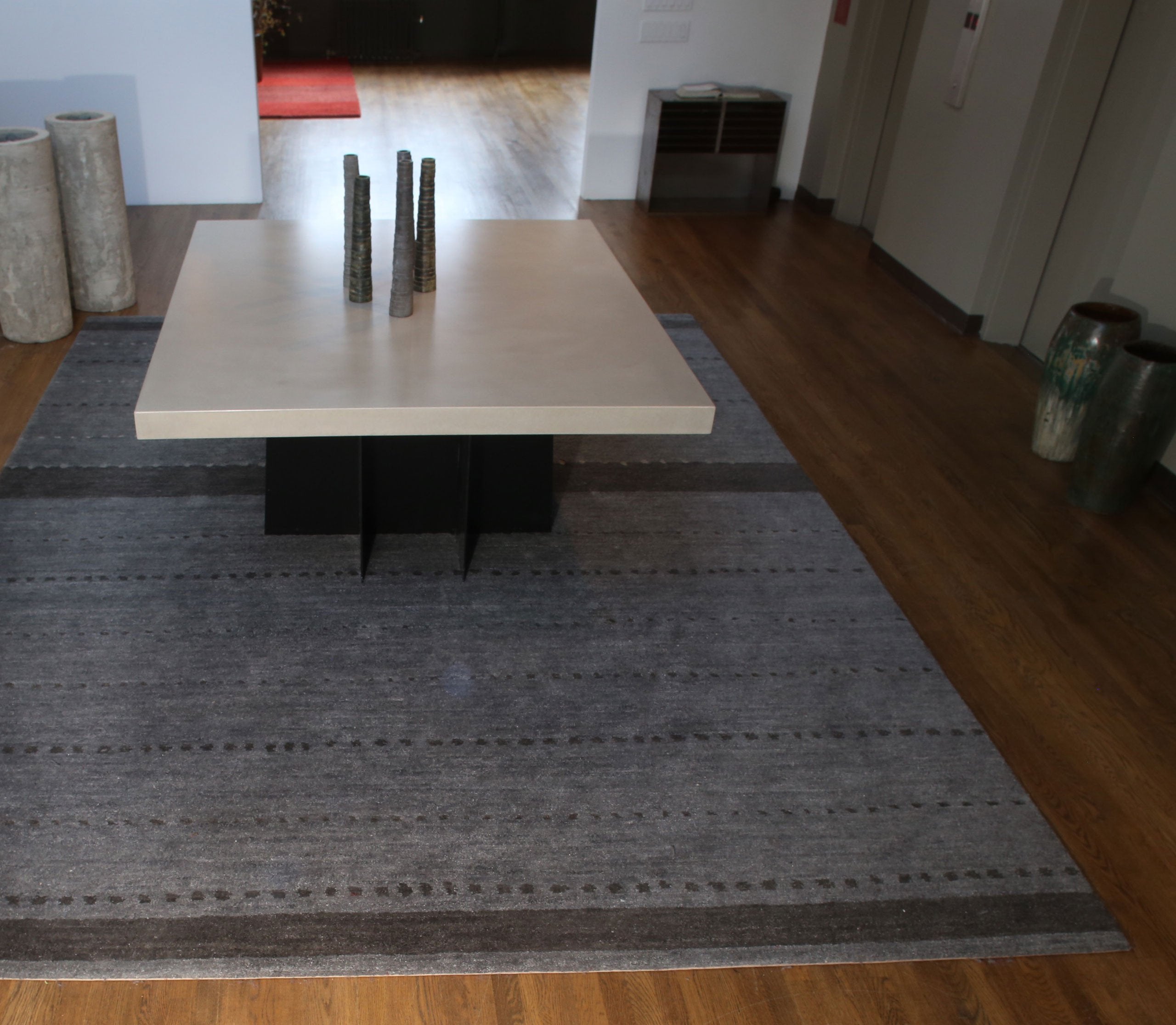 installation image of COCONINO PEWTER is a hand knotted rug by Tufenkian Artisan Carpets room-image