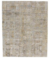 Desert II Grey Gold, a hand knotted rug by Tufenkian Artisan Carpets