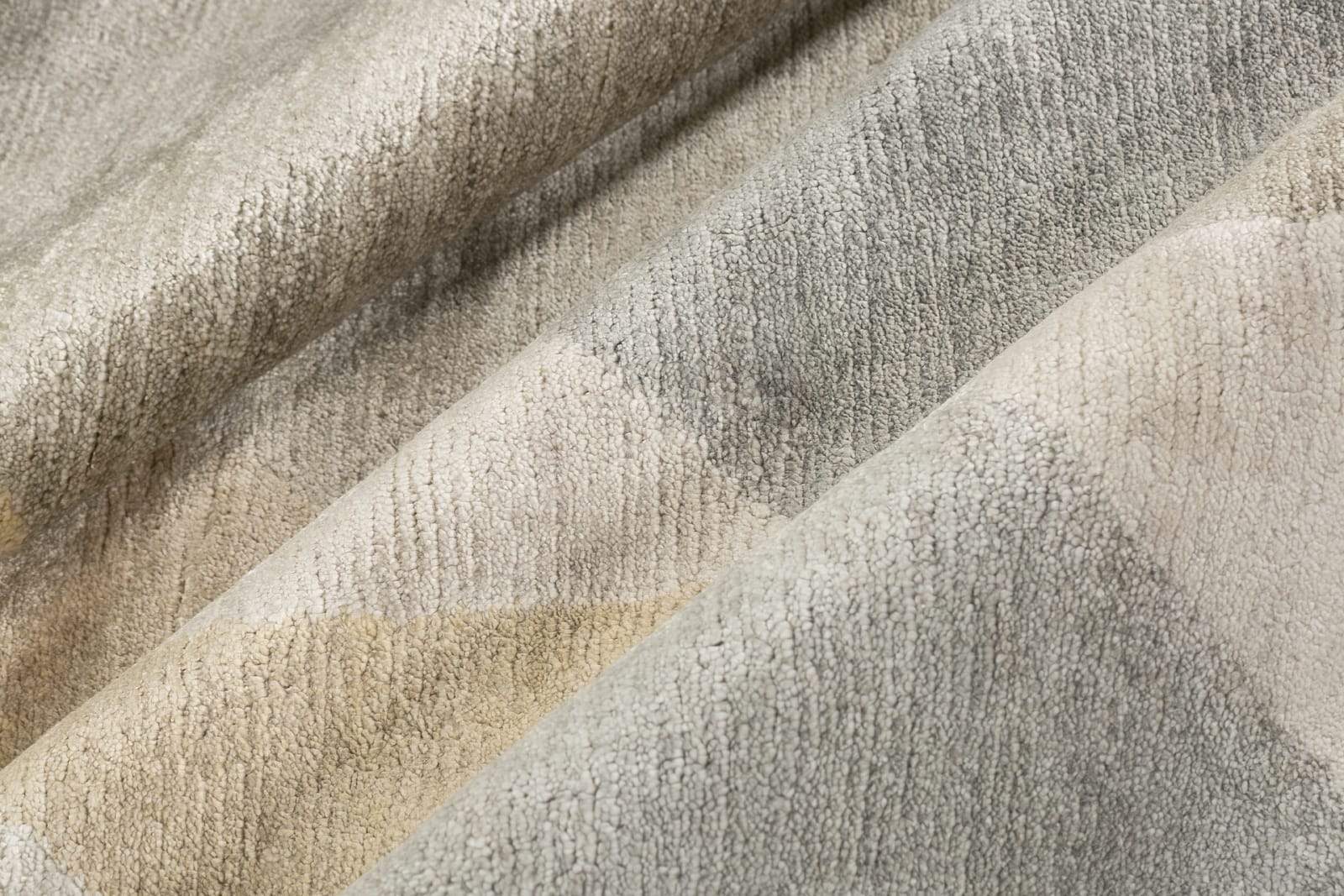 Detail shot of Delano Tan, a hand knotted rug by Tufenkian Artisan Carpets