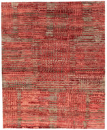 Edo Ruby, a hand knotted 100% silk rug design by Tufenkian