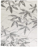 Frond White Black, a hand loomed rug design by Tufenkian Artisan Carpets