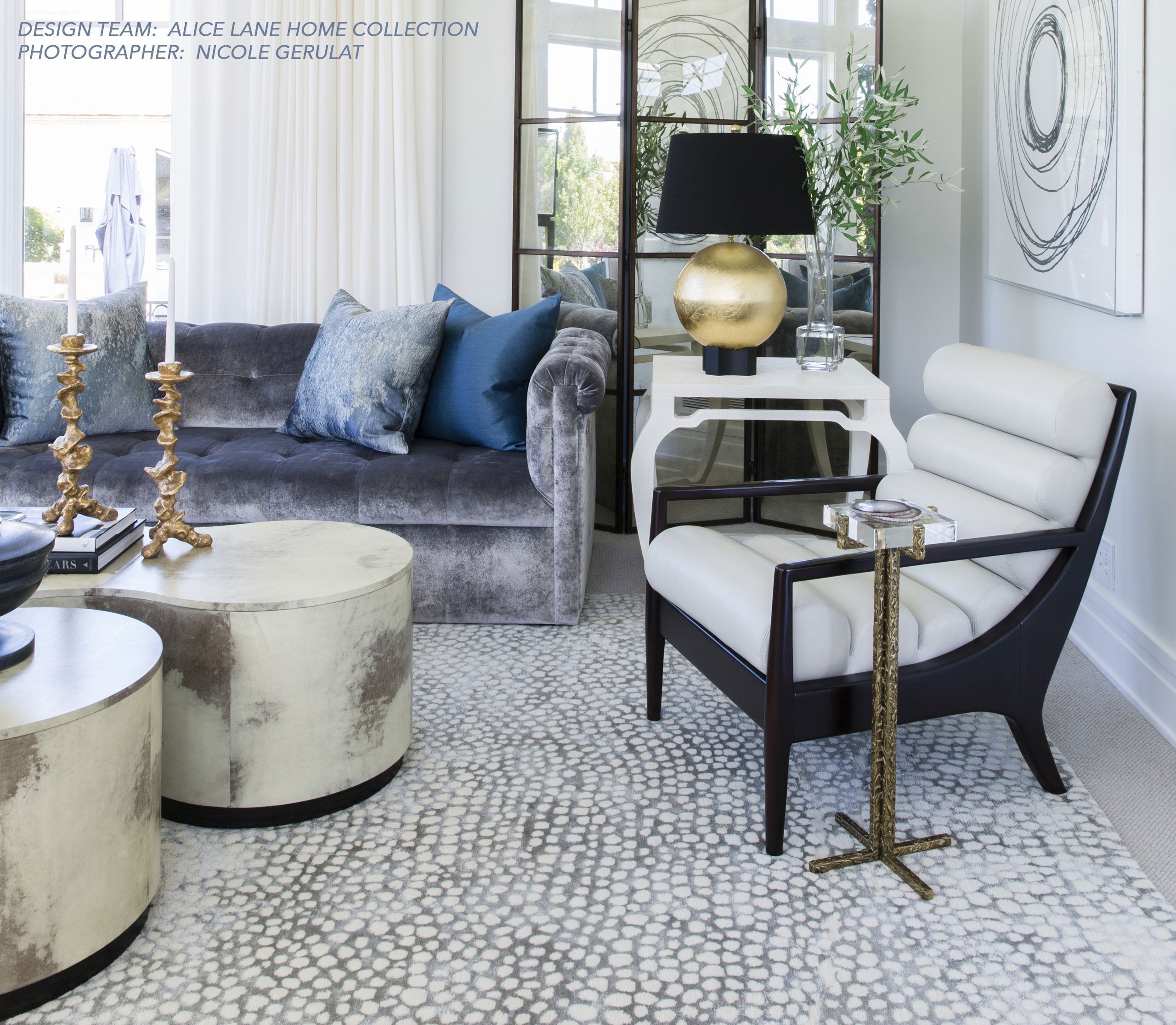 Installation of HARVEST MOON COAL, a hand knotted rug designed by Tufenkian Artisan Carpets. room-image