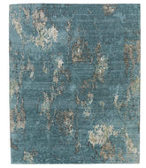 Impasto Dark Jade, a hand knotted rug designed by Tufenkian Artisan Carpets.