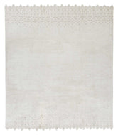 KW Luxe Lace White Linen sample, a hand knotted rug by Tufenkian Artisan Carpets