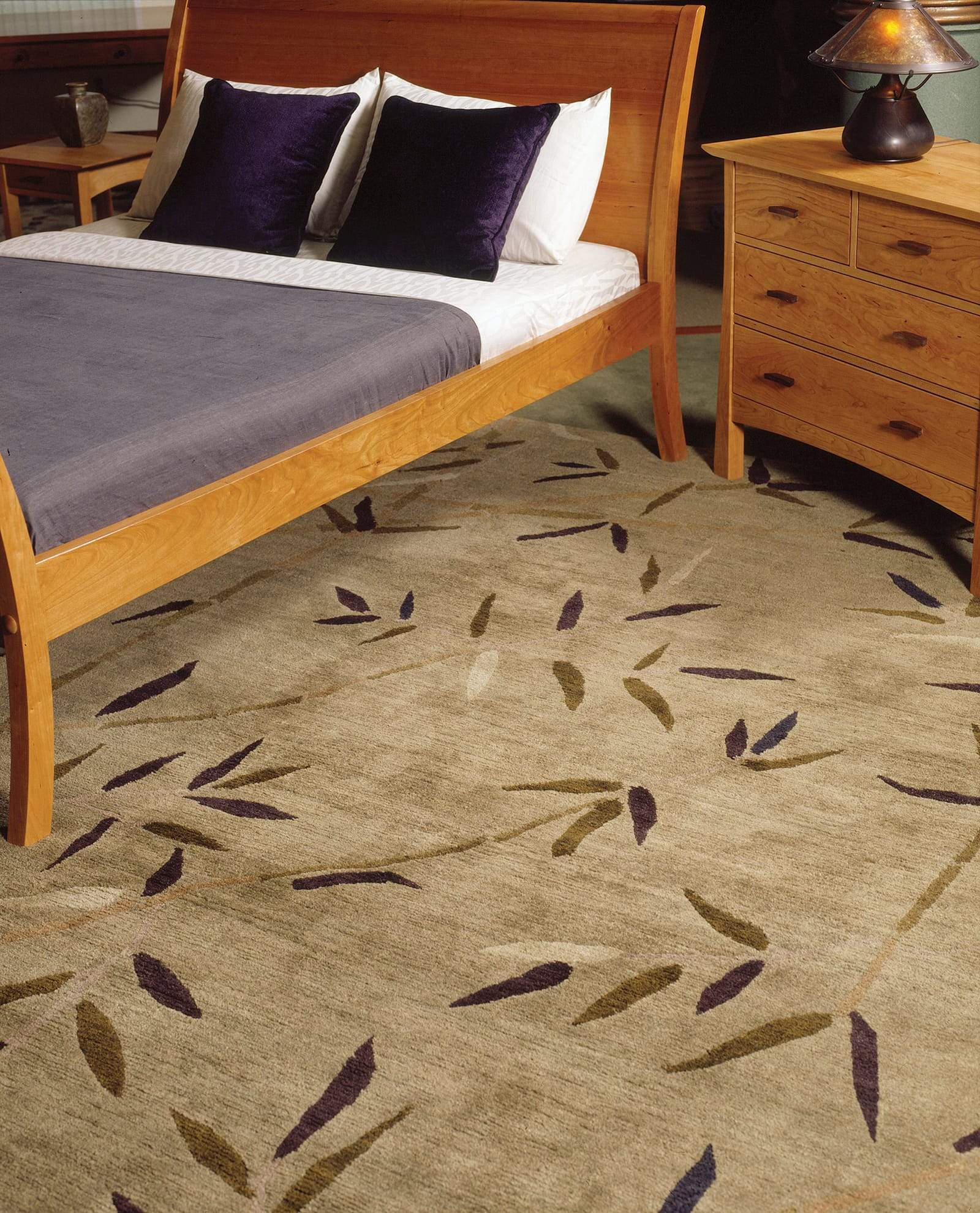 Installation shot of Kyoto Stone Garden, a hand knotted rug designed by Tufenkian Artisan Carpets. room-image