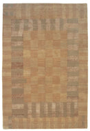 NOT ALL SQUARES RATTAN is a hand knotted rug by Tufenkian Artisan Carpets