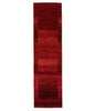 Persian gabbeh loribaft is a 3x10 hand knotted runner