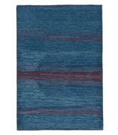 Persian gabbeh nomad is a 4x6 hand knotted rug 