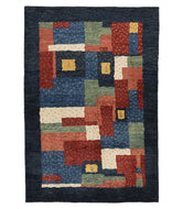 Persian Gabbeh tajik is a 4x6 hand knotted rug