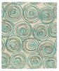RING-A-DING BLUEBERRY CREAM is a hand knotted rug by Tufenkian Artisan Carpets