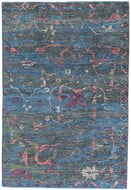 Samarkand II Blue Rose, a hand knotted rug designed by Tufenkian Artisan Carpets.