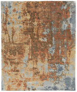 Sgraffito Copper, a hand knotted rug designed by Tufenkian Artisan Carpets.