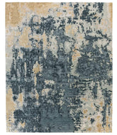 Sgraffito Obsidian Blue, a hand knotted rug designed by Tufenkian Artisan Carpets.