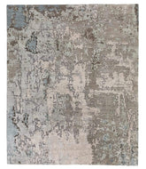 Sgraffito Pewter, a hand knotted rug designed by Tufenkian Artisan Carpets.