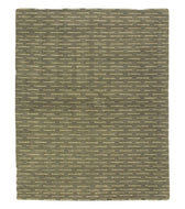 Stitching Verdant, a hand knotted rug designed by Barbara Barry for Tufenkian