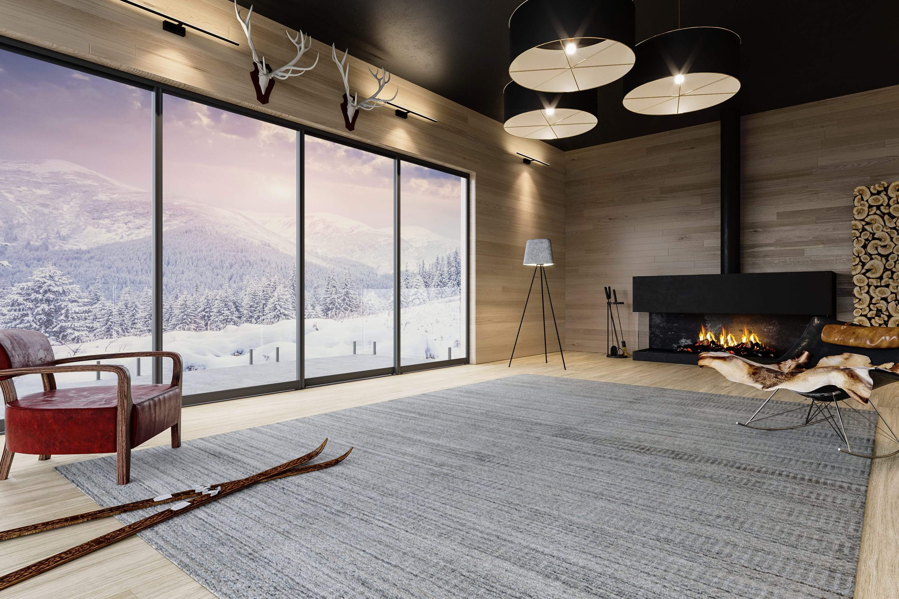 VELLUM BEIGE BLUE Product Tufenkian Artisan Carpets Lifestyle room-image