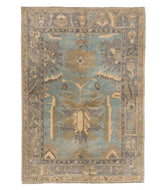 Navereh Light Blue Brown is a hand knotted rug by Tufenkian Artisan Carpets