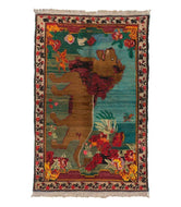 Antique Armenian Lion Rug is a hand knotted rug