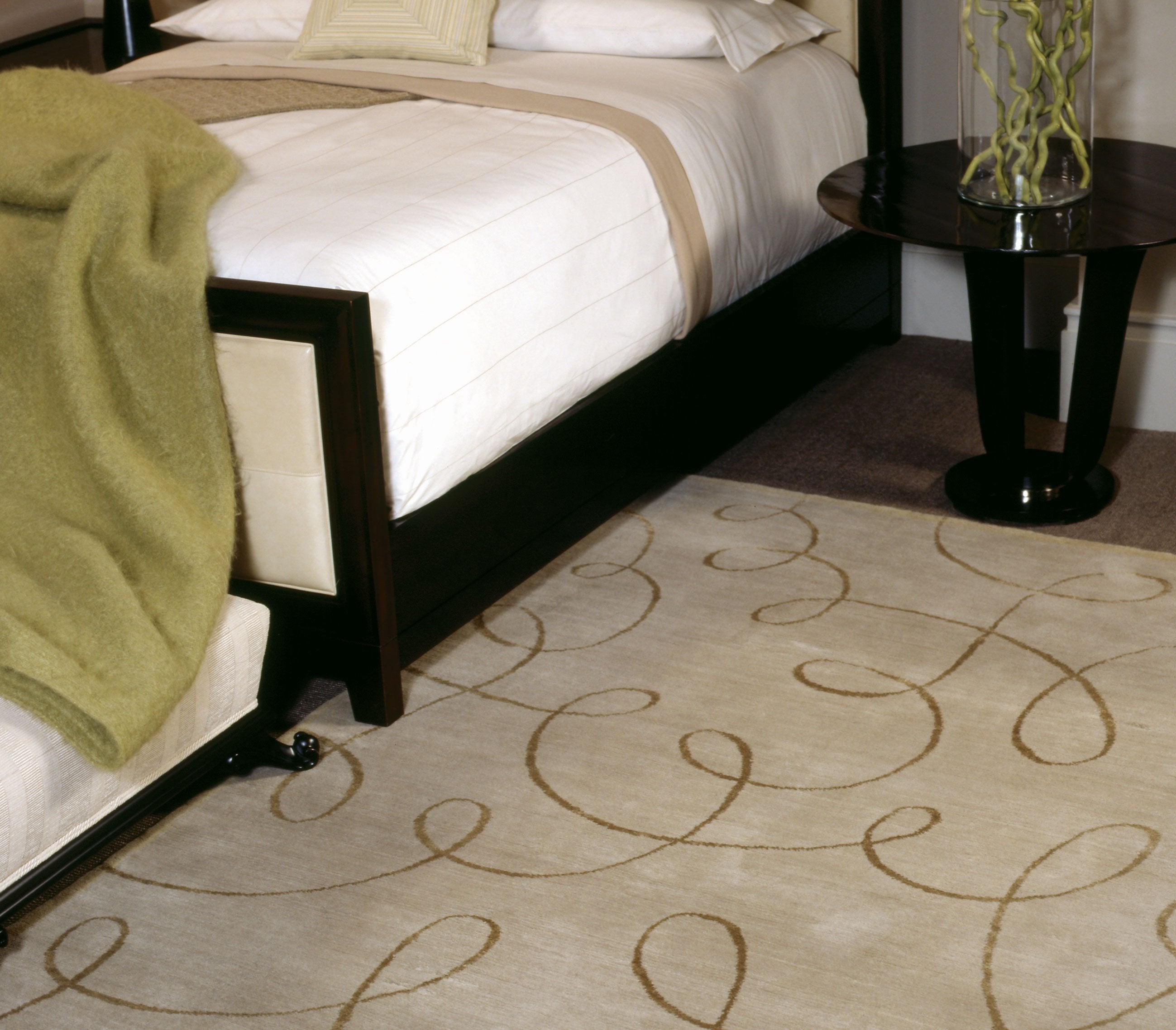 installation image of WALTZ ENDIVE is a hand knotted rug by Tufenkian Artisan Carpets room-image