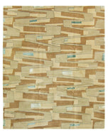 ZIGZAGGERY CARAMEL is a hand knotted rug by Tufenkian Artisan Carpets