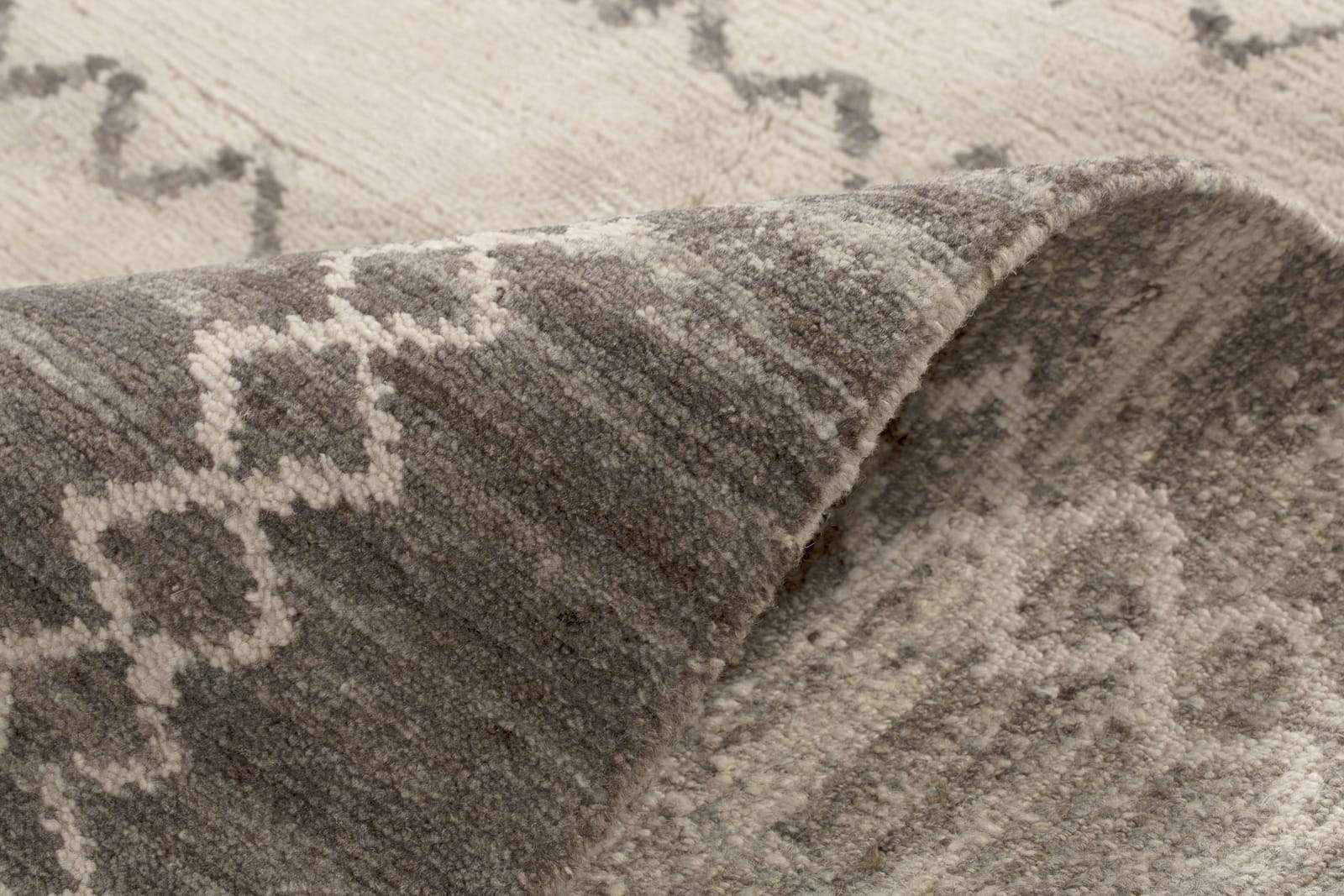 Detail shot of Ziba Porcelain, a hand knotted rug by Tufenkian Artisan Carpets